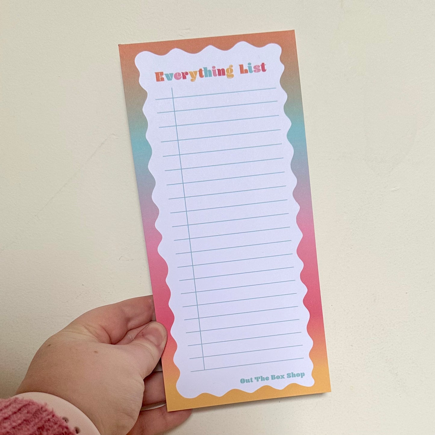 Everything List - Multicolour notepad