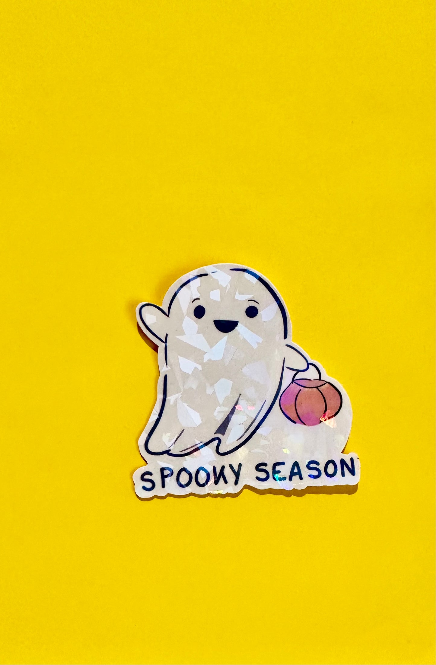 Holographic ghost sticker