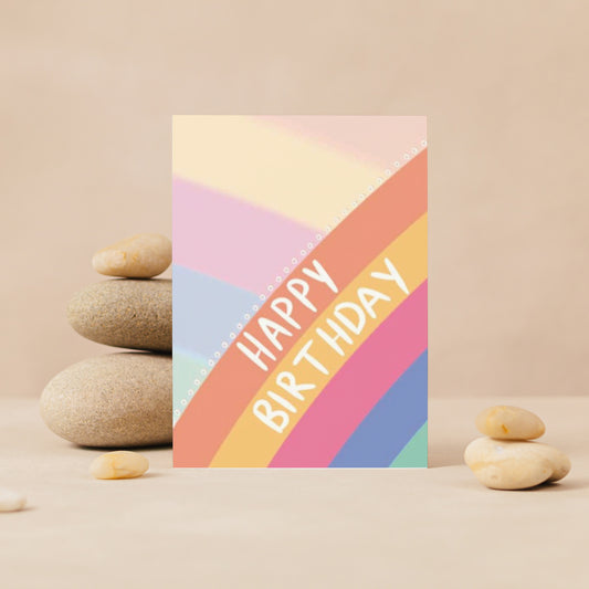 Happy Birthday Rainbow Card